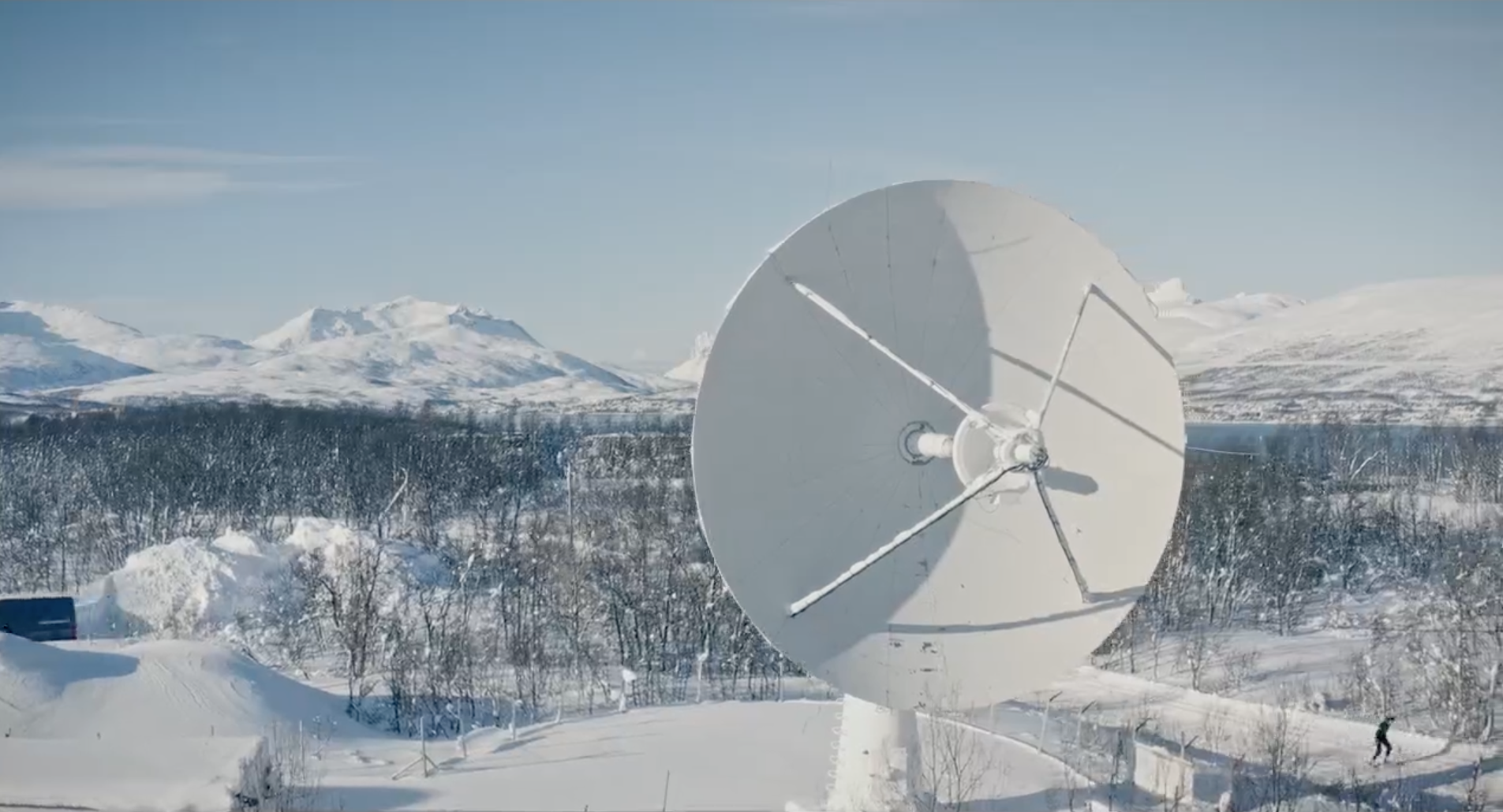 Antenne ved KSAT i Troms&oslash;