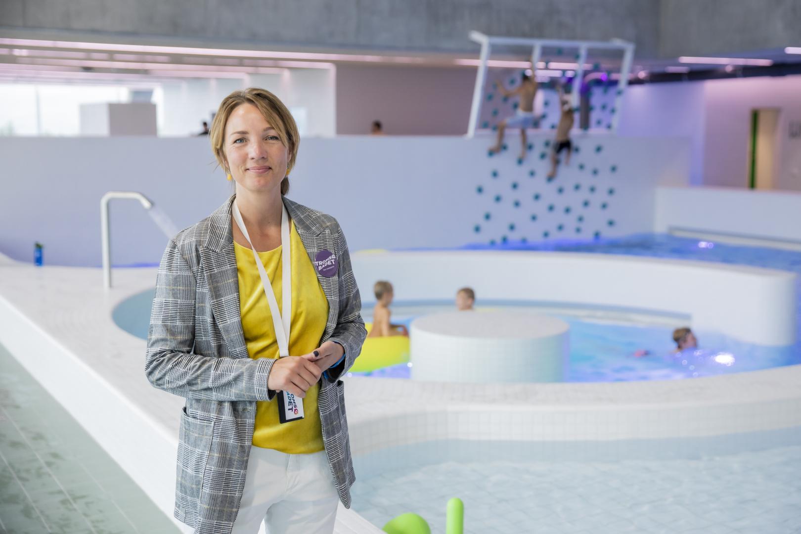 Siv Hege Schroen, daglig leder Troms&oslash;badet. Foto: Marius Fiskum