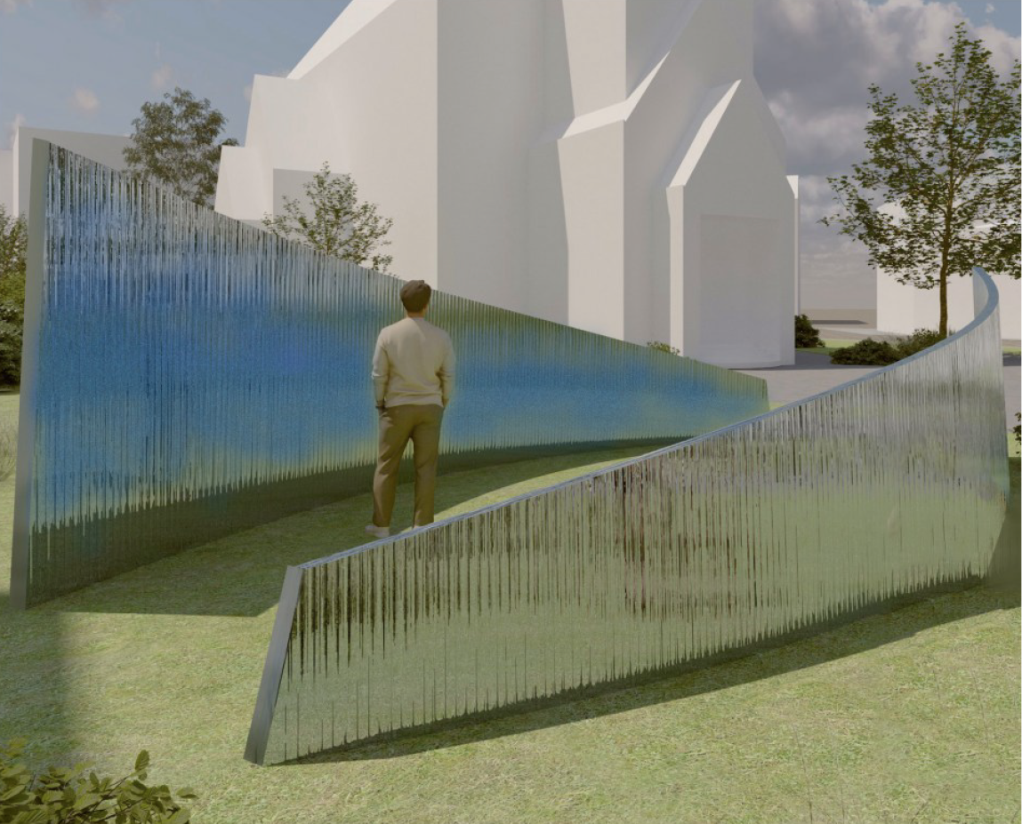 Himmelblå, forslag til minnesmerke 22. juli