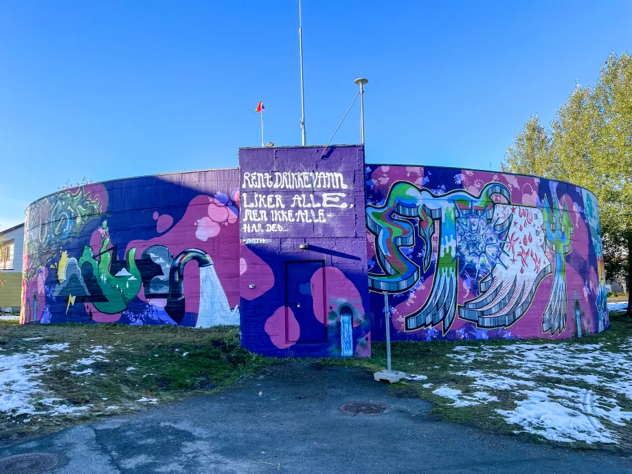 Forhåpningen trykkbasseng dekket av gatekunst_1