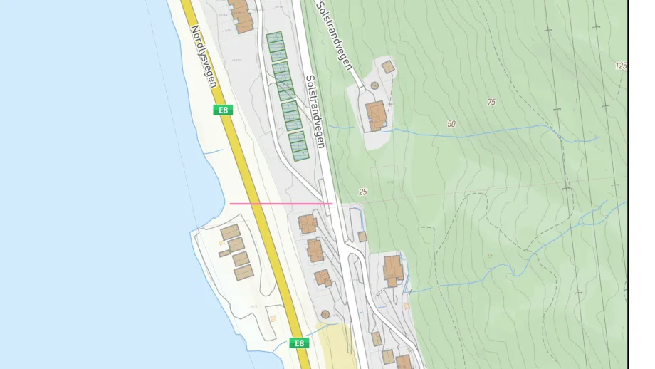 Kart viser gr&oslash;ft som skal graves p&aring; Kaldslettnes.