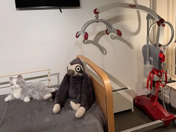 Elektrisk sengeheis og tekniske hjelpemidler