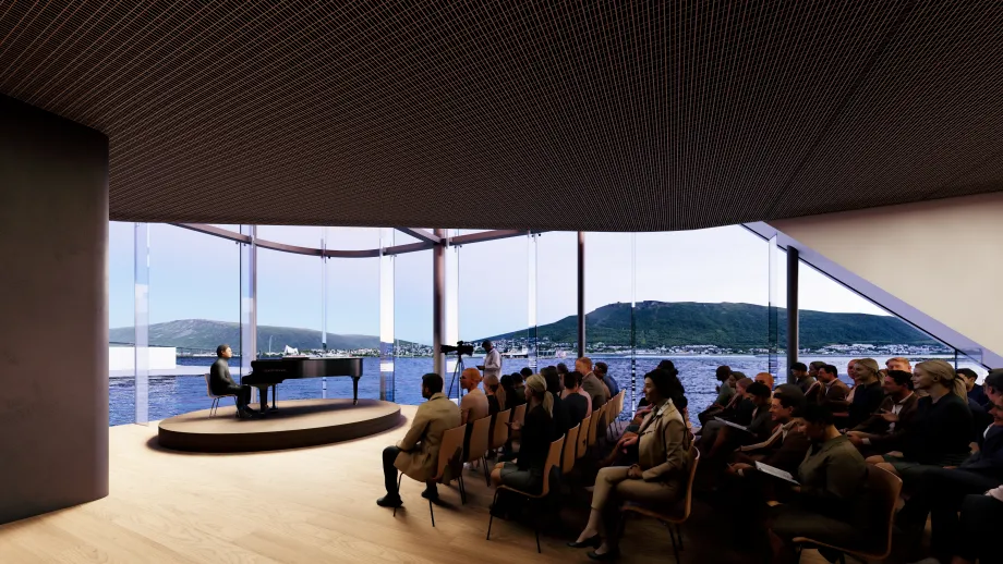 Illustrasjonsbilde Kulturkvartalet. Nordic Office of Architecture AS, for Tromsø kommune.