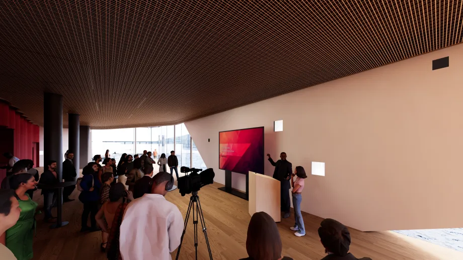 Illustrasjonsbilde Kulturkvartalet. Nordic Office of Architecture AS, for Tromsø kommune.