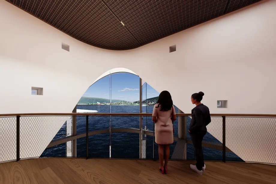 Illustrasjonsbilde Kulturkvartalet. Nordic Office of Architecture AS, for Tromsø kommune.