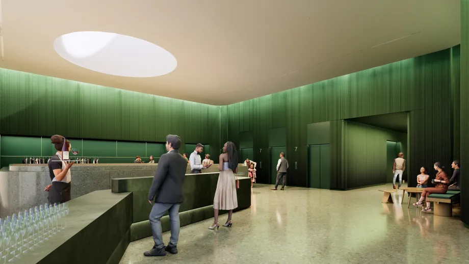 Illustrasjonsbilde Kulturkvartalet. Nordic Office of Architecture AS, for Tromsø kommune.