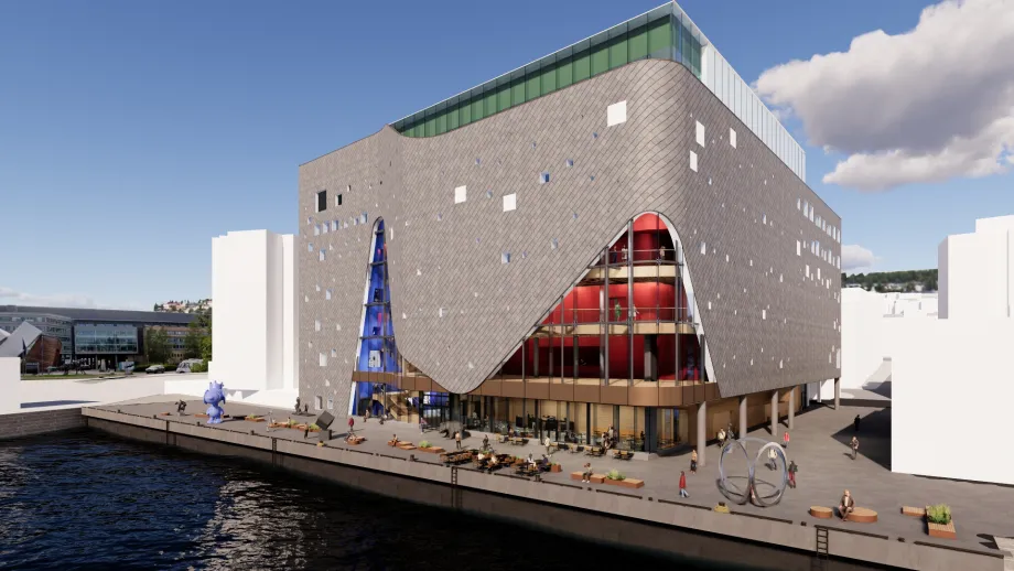 Illustrasjonsbilde Kulturkvartalet. Nordic Office of Architecture AS, for Tromsø kommune.