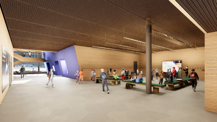 Illustrasjonsbilde Kulturkvartalet. Nordic Office of Architecture AS, for Tromsø kommune.