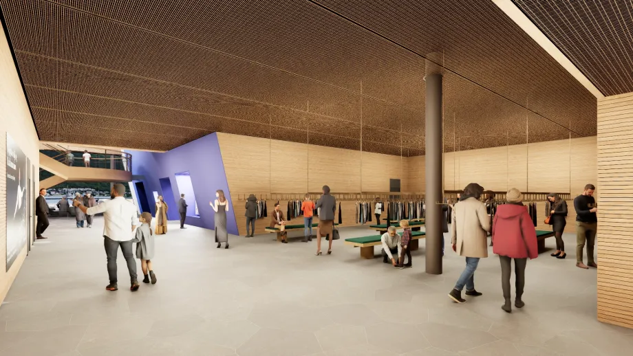 Illustrasjonsbilde Kulturkvartalet. Nordic Office of Architecture AS, for Tromsø kommune.