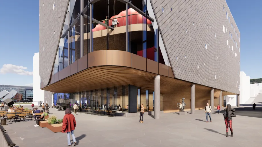 Illustrasjonsbilde Kulturkvartalet. Nordic Office of Architecture AS, for Tromsø kommune.