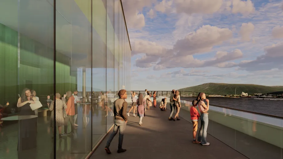 Illustrasjonsbilde Kulturkvartalet. Nordic Office of Architecture AS, for Tromsø kommune.