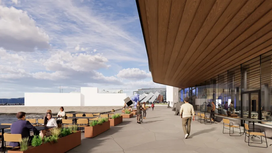 Illustrasjonsbilde Kulturkvartalet. Nordic Office of Architecture AS, for Tromsø kommune.