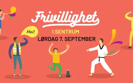 Illustrasjonsplakat for Frivillighet i sentrum for &aring;ret 2024