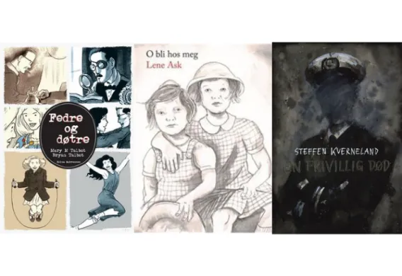 Tegnede liv Tre tegneserieforsider. Illustrasjon.