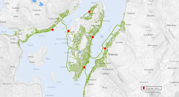 Kart over renseanlegg