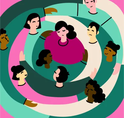 Dekorativt bilde verdensdag for psykisk helse