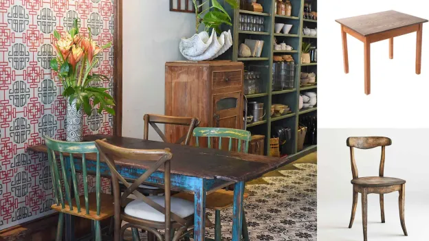 Illustrasjonsbilde av stoler og bord.