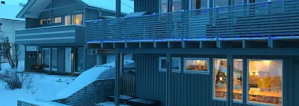 Barnehagen sett utenfra en vinterdag